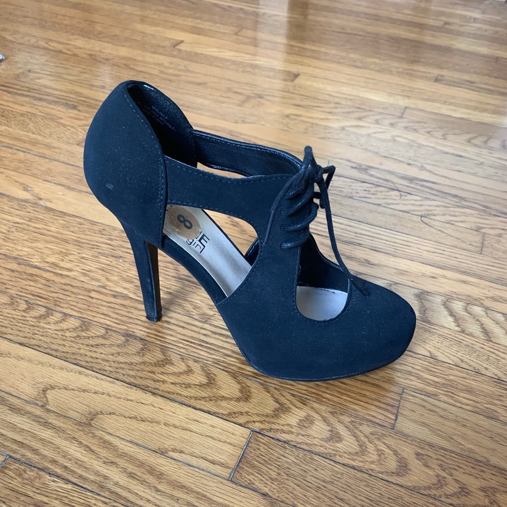 MADELINE GIRL Black Laced Heels